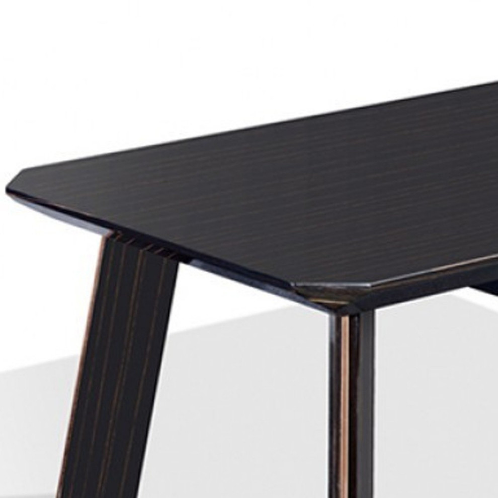 Modern Black and Rose Gold Coffee Table   Midcentury   Coffee Tables   by HomeRoots  Houzz