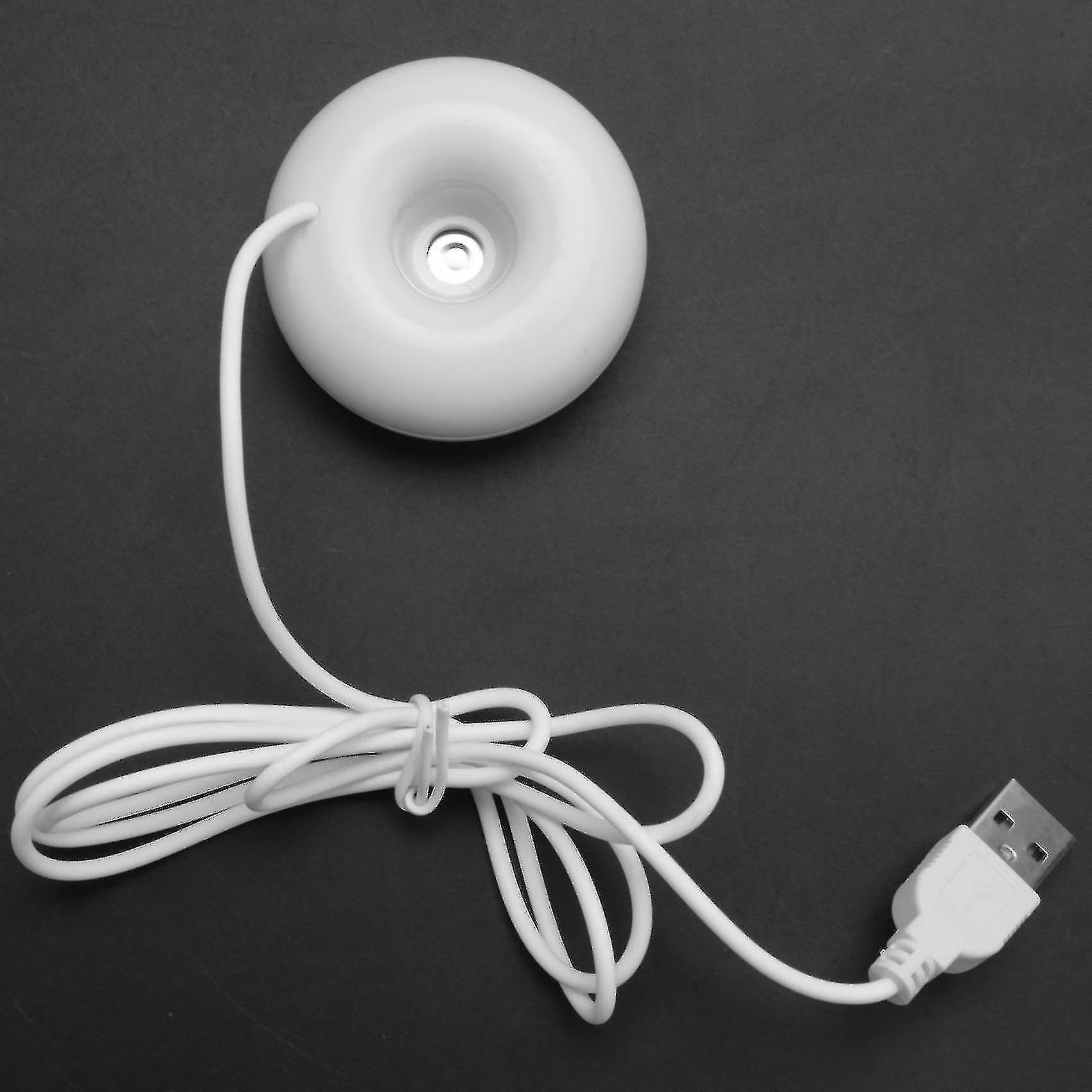 White Donut Humidifier Usb Office Desktop Mini Humidifier Portable