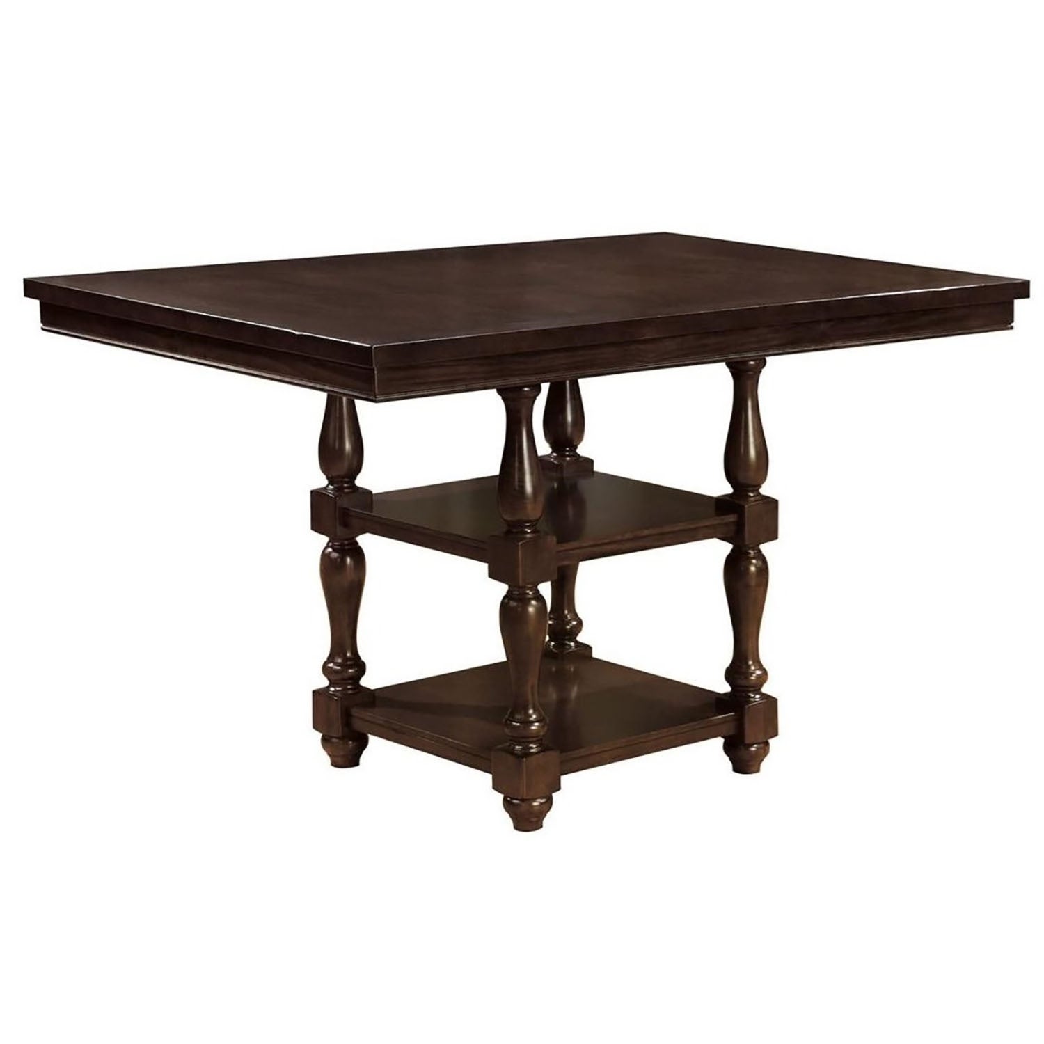 Wooden Counter Height Table in Antique Cherry - Antique Cherry