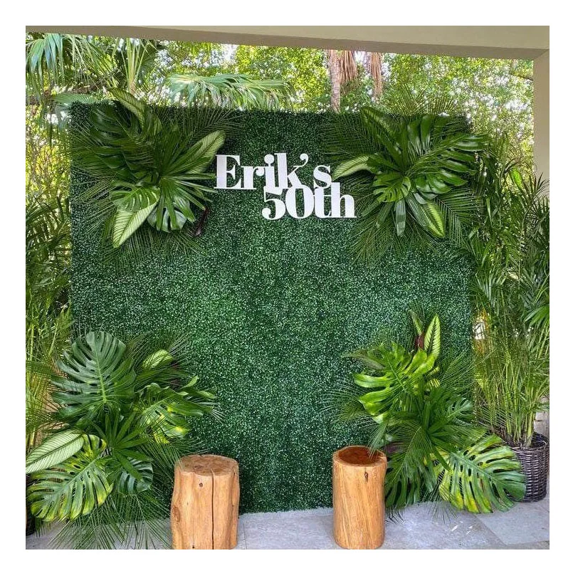 P4 6 Home Garden Supplies Hanging Foliage Panel Hedge Boxwood Artificial Plants Green Grass Wall