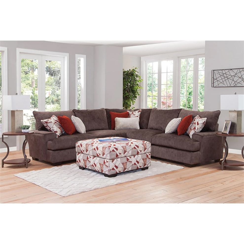 American Furniture Classics Model 8 080 A370V1 Pinto Series Ottoman   Transitional   Footstools And Ottomans   by Homesquare  Houzz