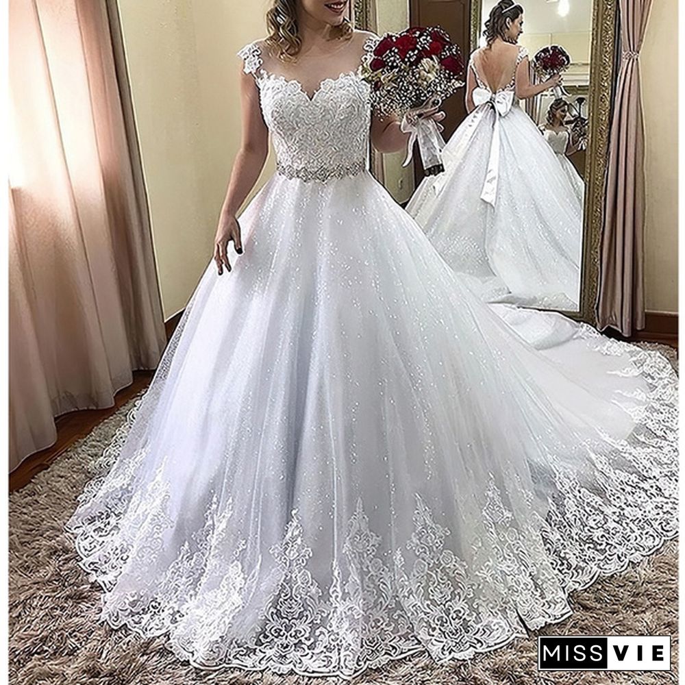 New Arrival Women Fashion Solid Color Plus Size Maxi Dress Long Sleeve Floor Length Lace Women Evening Dress V-Neck Prom Dress Wedding Dress