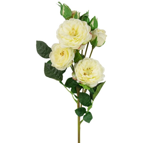 real touch™ white artificial camellia rose floral sprays set of 6 23