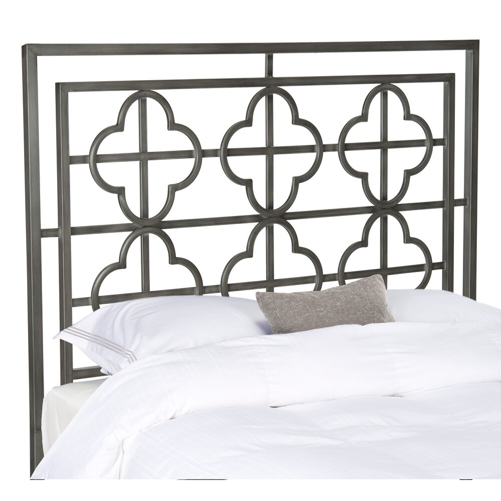 SAFAVIEH Lucina Antique Iron Quatrefoil Full Headboard