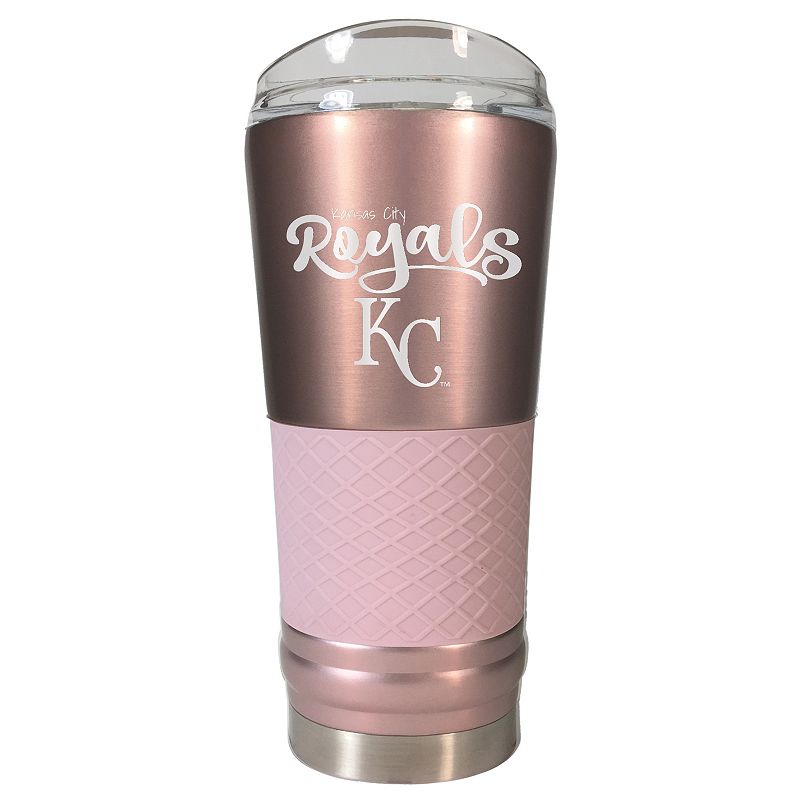 Kansas City Royals 24 oz Rose Gold Finish Vacuum Insulated MLB Hydration Water Bottle