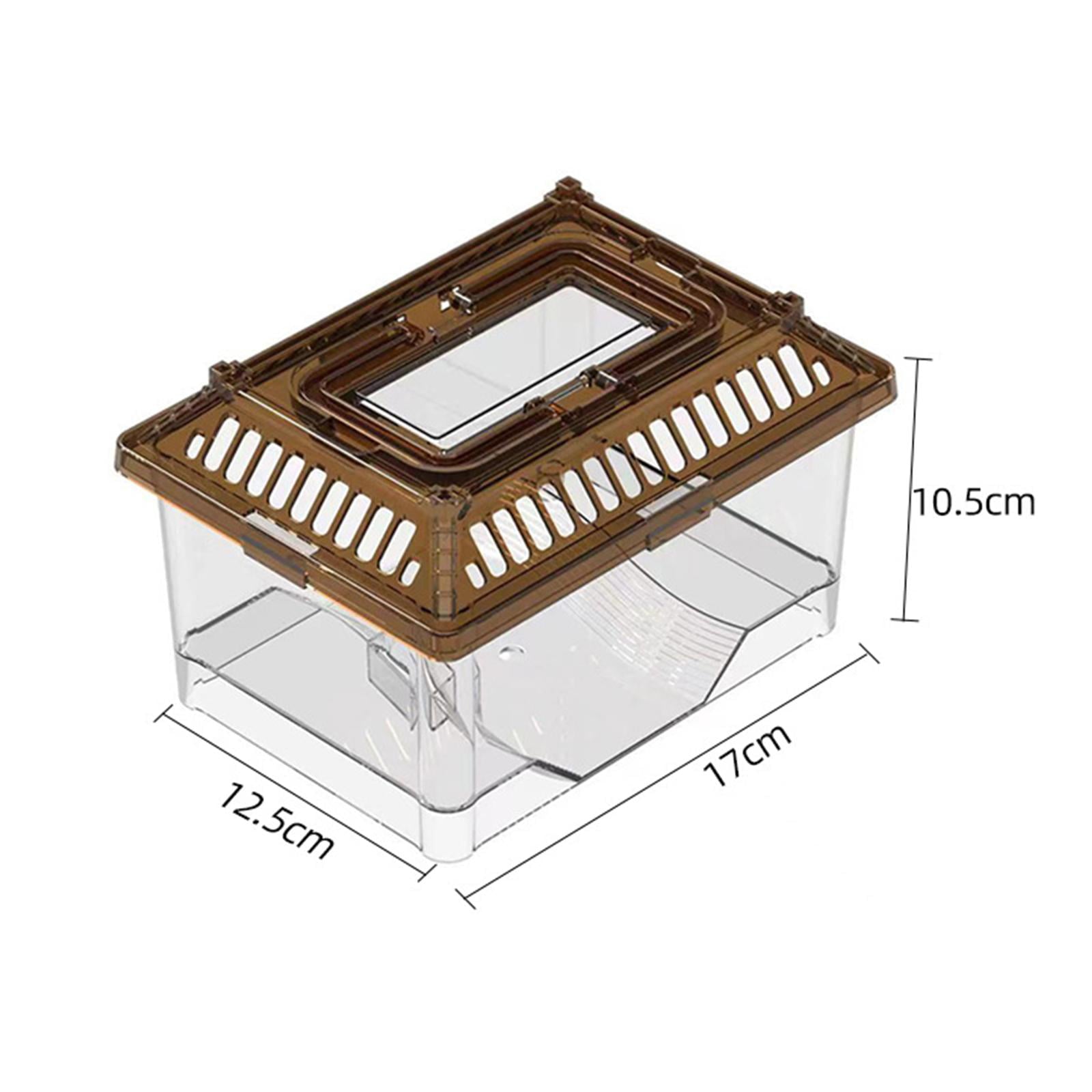 Turtle Tank Aquarium with Basking Platform Reptile Carrier Turtle Breeding Box Reptile Habitat Container for Hermit Crabs Terrapin Goldfish