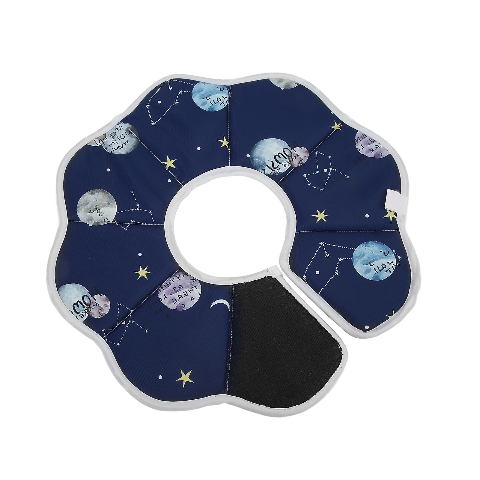 Cat Recovery Collar Waterproof Breathable Foldable Protective Pet Elizabethan Collar For Puppy Kittenconstellations Type M