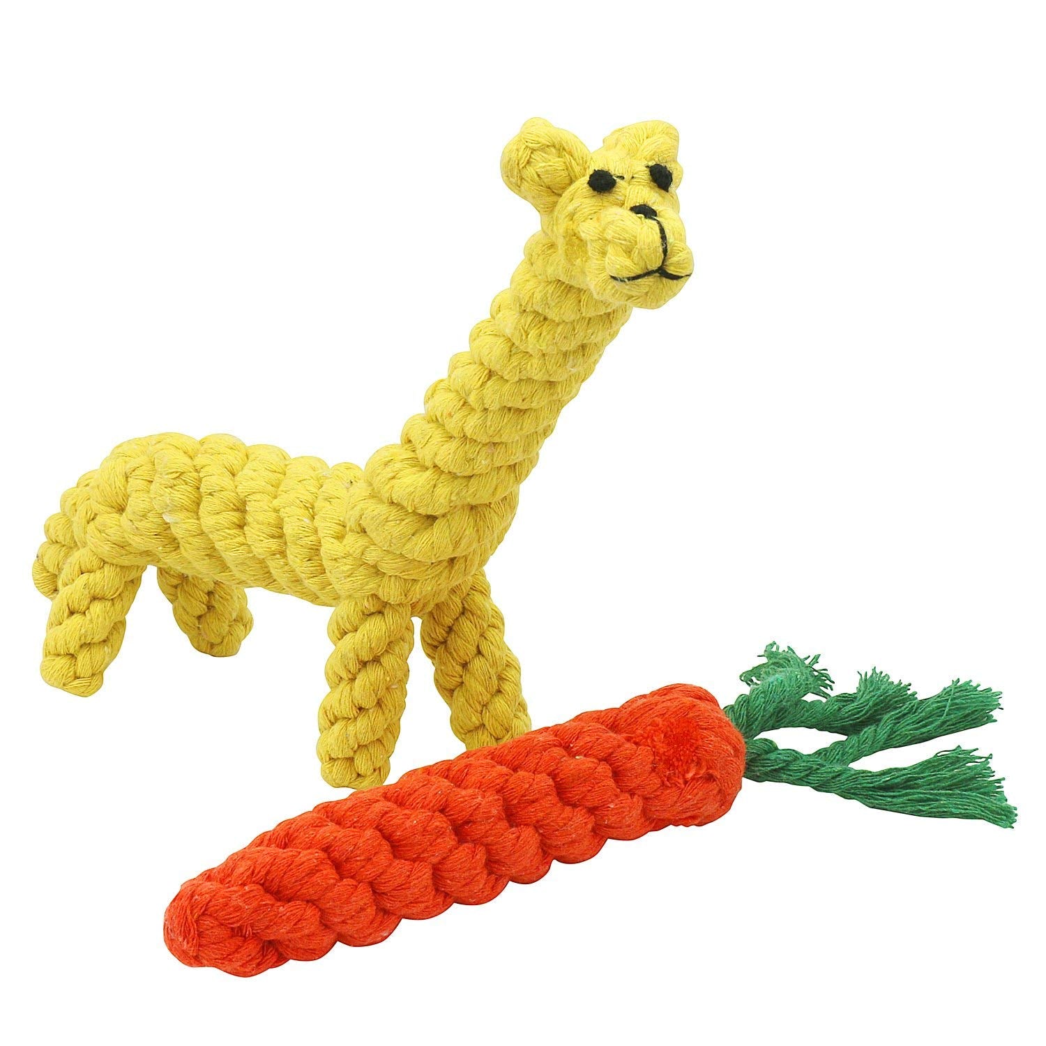 Pacific Pups Products Dog Rope Toys， Pack of 11 Dog Teething toys for Aggressive Chewers， Perfect for All Size Dogs