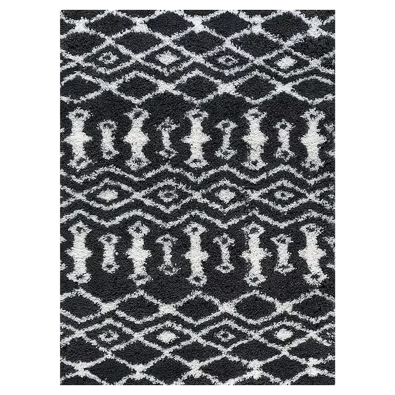 KHL Rugs Tania Contemporary Geometric Shag Area Rug