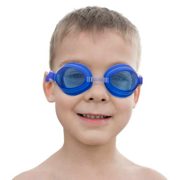 Brybelly Kids Swim Goggles   Case  Blue