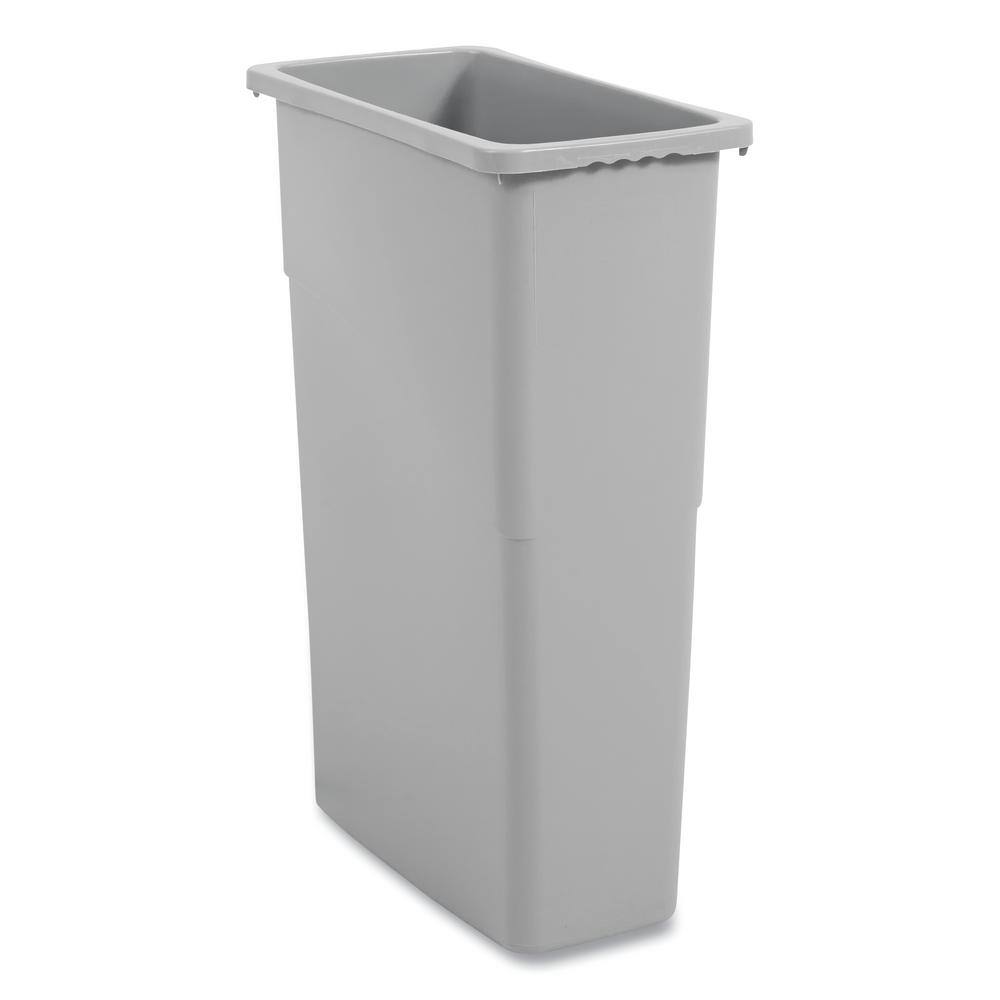 Boardwalk Slim Waste Container 23 Gal. Gray Plastic BWK23GLSJGRA