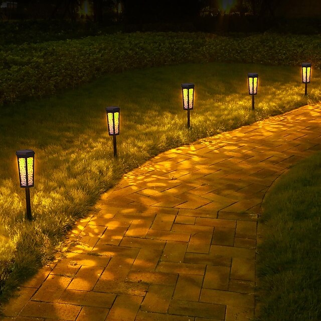 Solar Light Hollow Lawn Retro Garden Light RGB Warm White 2 Modes Lighting Outdoor Garden Courtyard Waterproof Solar Lawn Light Park Walkway Decor Lights