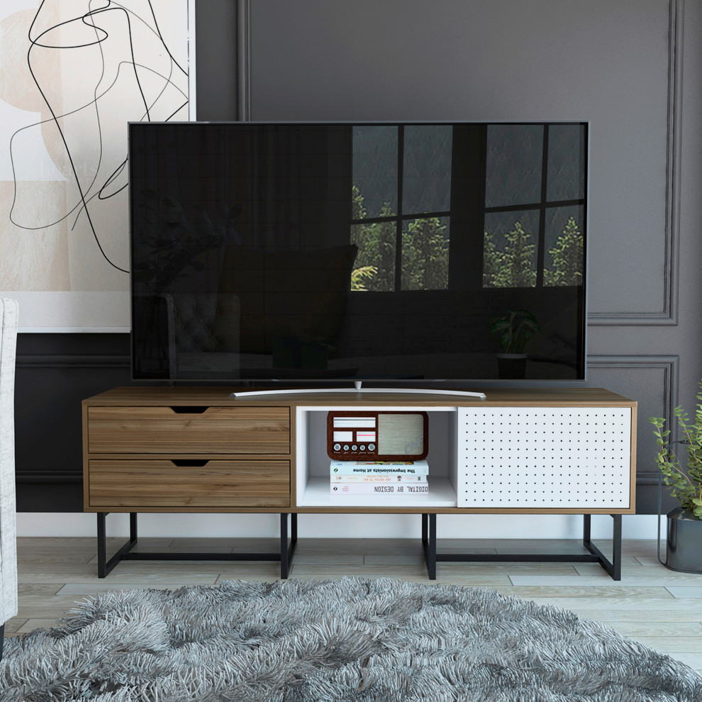 Vernal Media Stand   Transitional   Entertainment Centers And Tv Stands   by RST Outdoor  Houzz