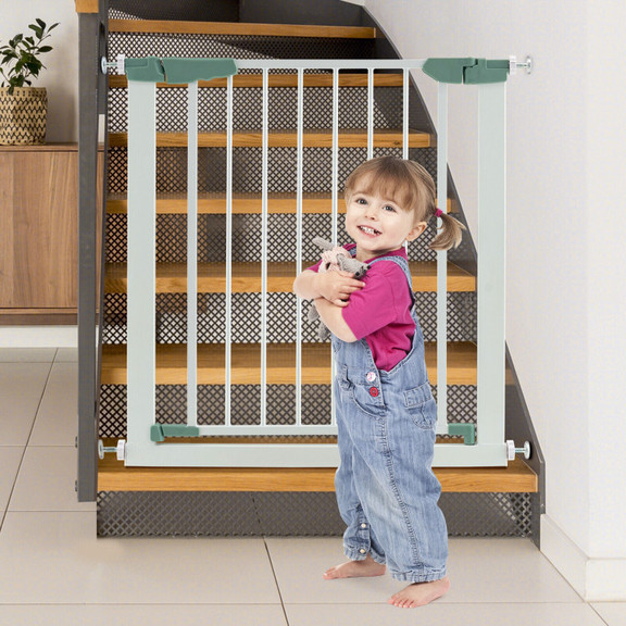 Costway 93856472 30 32.5 Inch Wide Safety Gate wit...