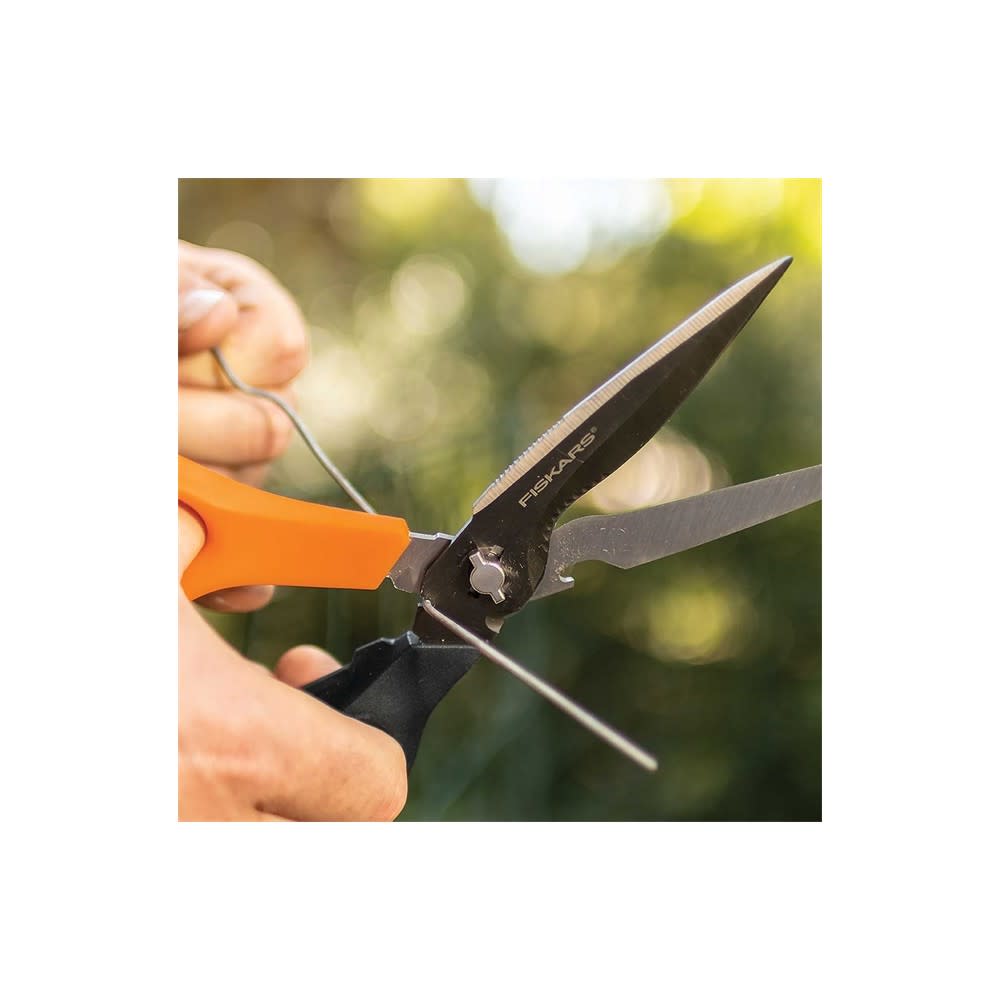 Fiskars 9 Steel Blade Orange/Black Multipurpose Garden Shear