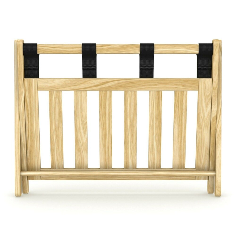Stony Edge Luggage Rack Suitcase Stand for Guest Room with Shelf