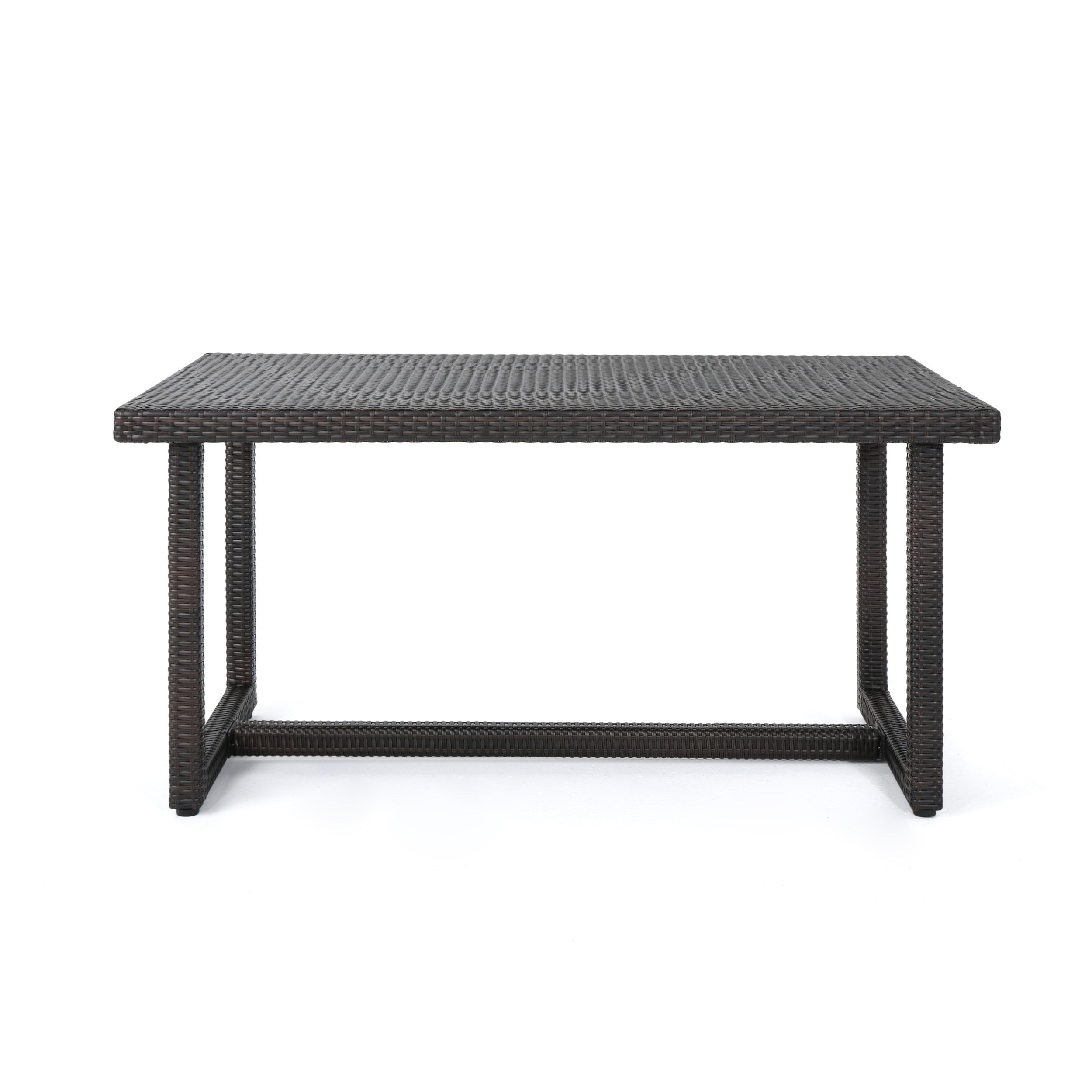 Malibu Outdoor 59 Inch Wicker Dining Table