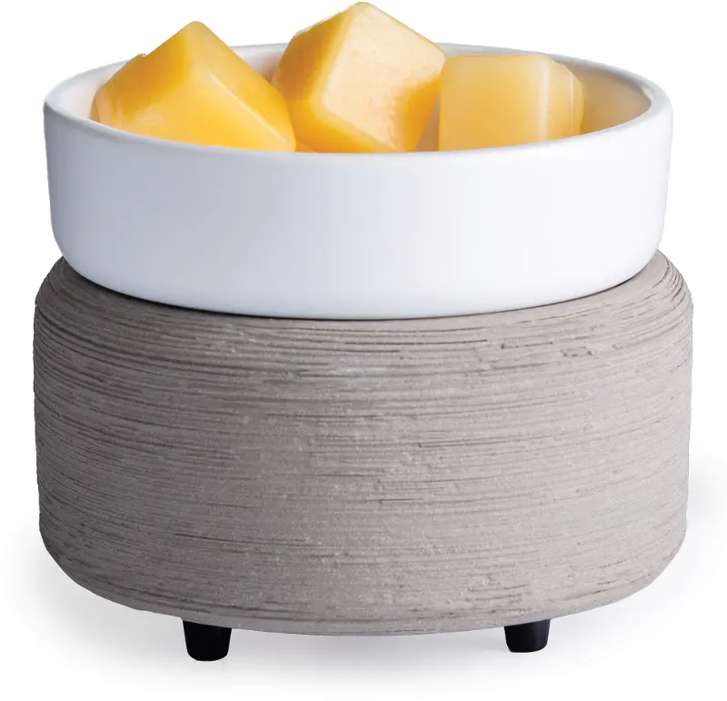 Gray Textured and White 2-In-1 Classic Warmer