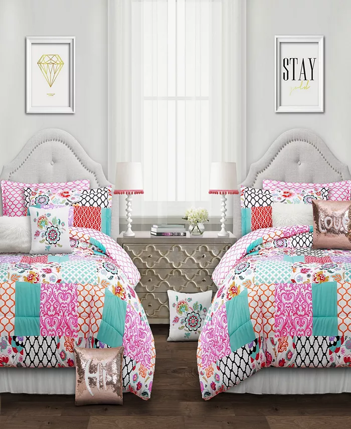 Lush Dandeacute;cor Brookdale Patchwork 5-Pc. Twin XL Comforter Set