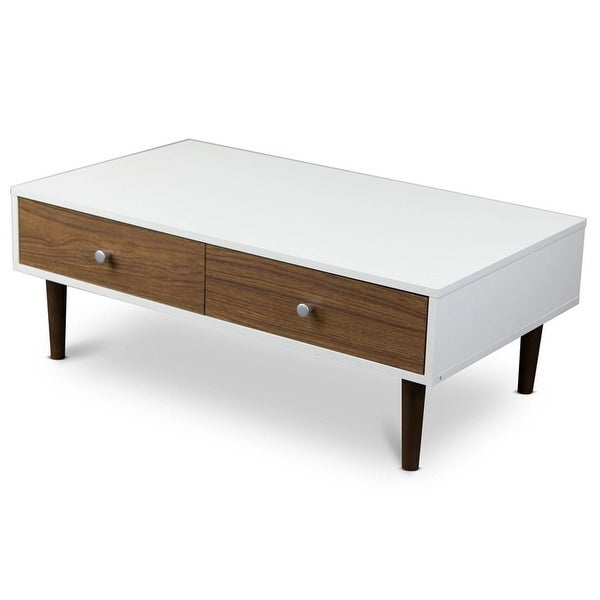 Gemini Wood Contemporary Mid-century Style Coffee Table