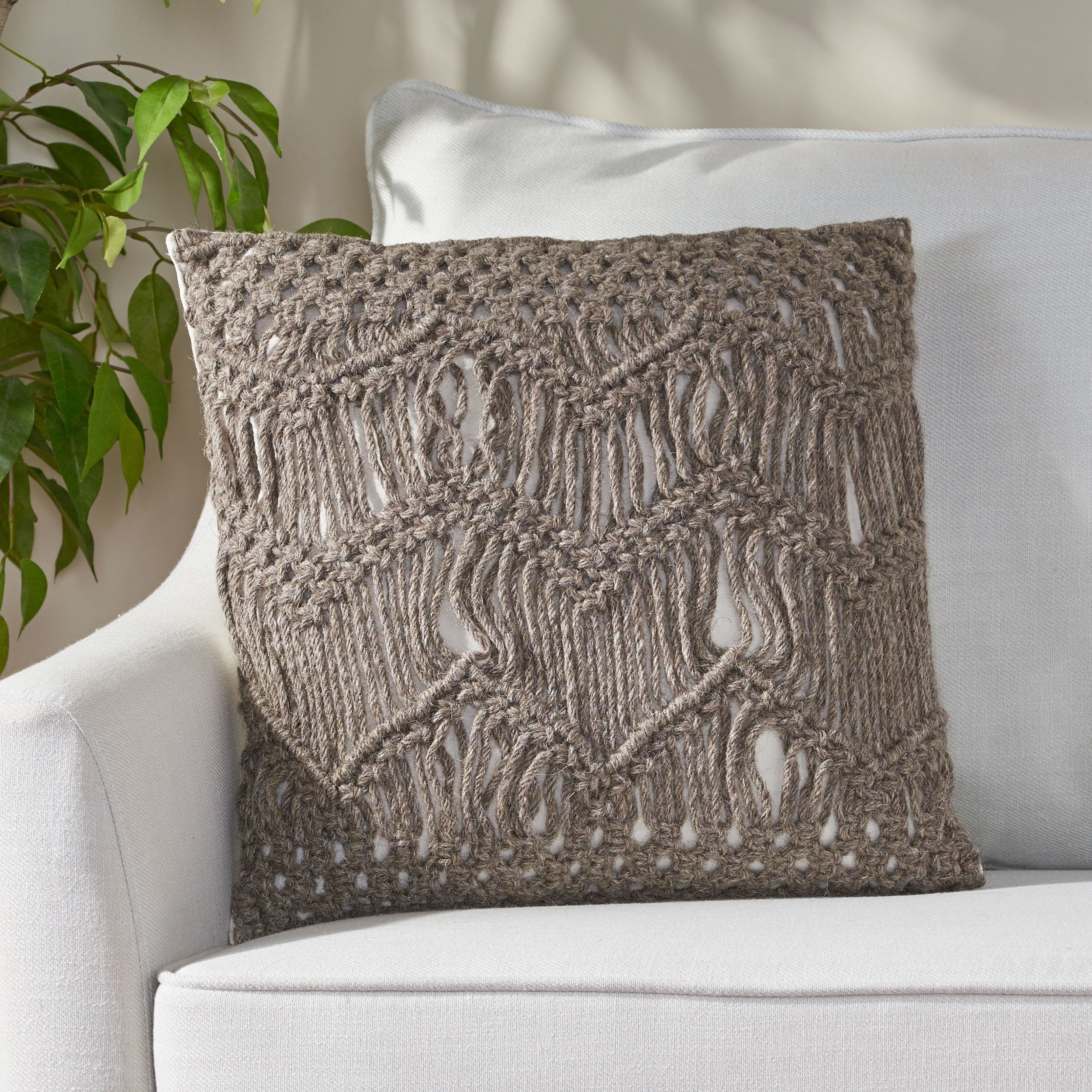 Isaiah Macrame Boho Pillow Cover