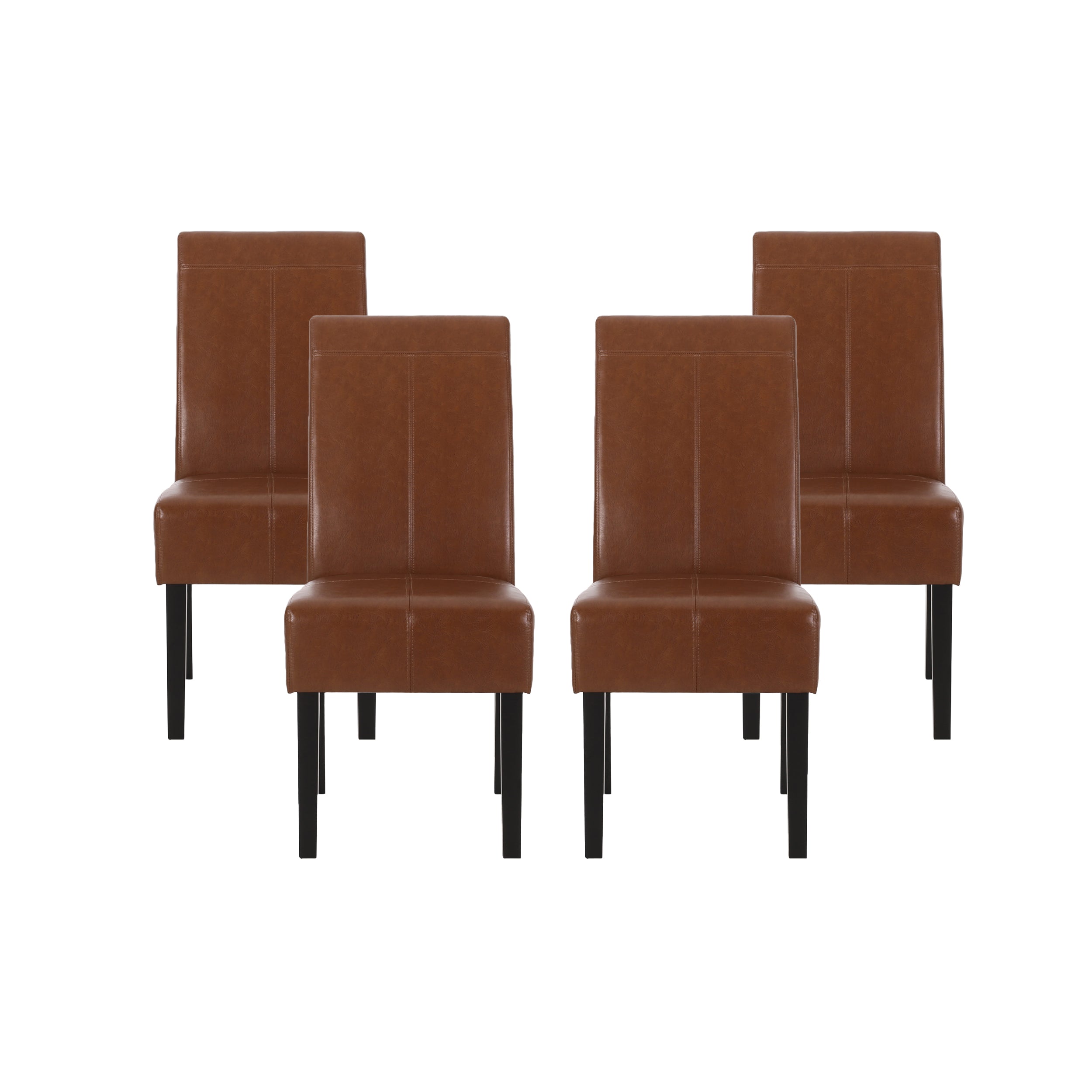 Percival Contemporary Upholstered T-Stitch Dining Chairs, Set of 4