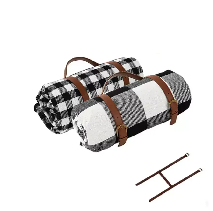 2023 Hot Sell Leather Picnic Blanket Beach Mat Acrylic Outdoor Camping s