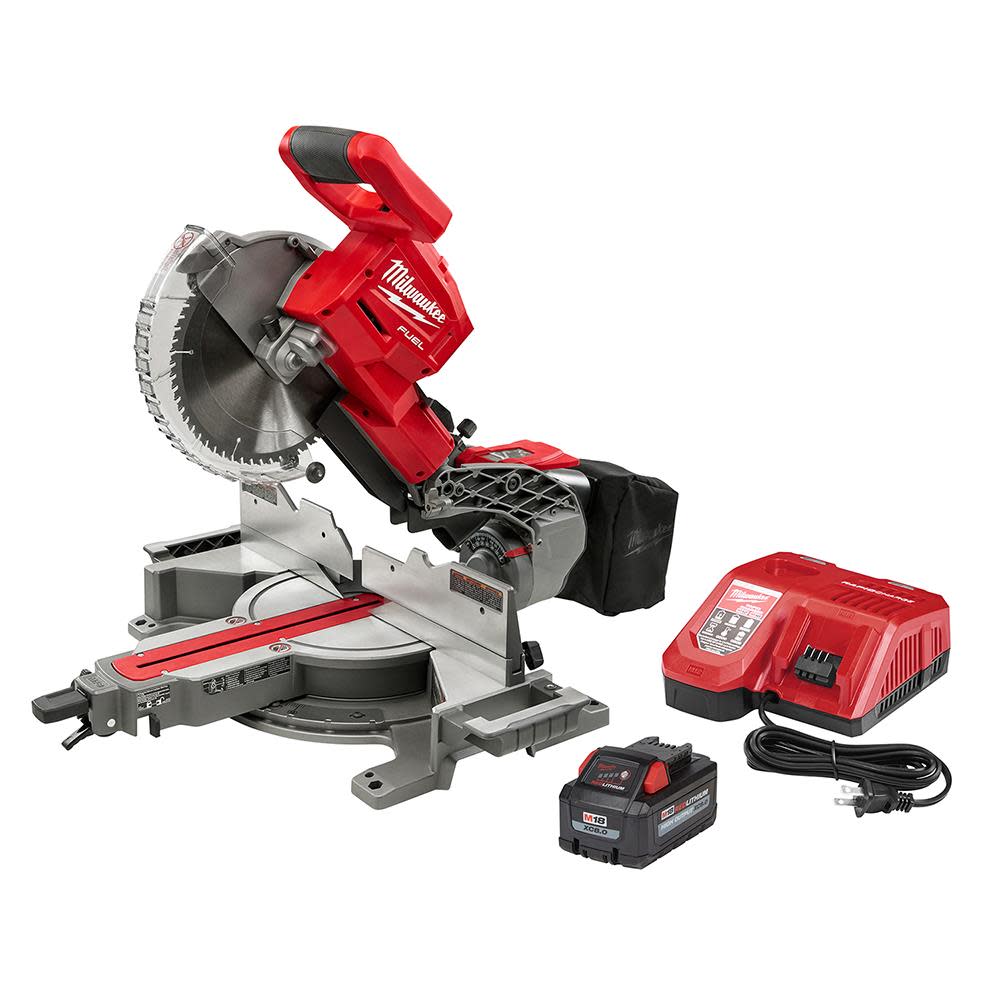 Milwaukee M18 FUEL 10 Dual Bevel Sliding Compound Miter Saw Kit 2734-21 from Milwaukee