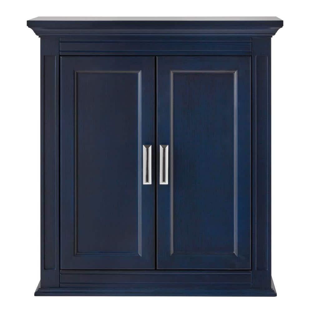 Home Decorators Collection Channing 26 in W x 28 in H Wall Cabinet in Royal Blue