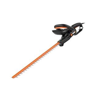 Worx 24 in. - 4.5 Amp in Electric Corded Hedge Trimmer with Inline Motor and Rotating Handle WG217