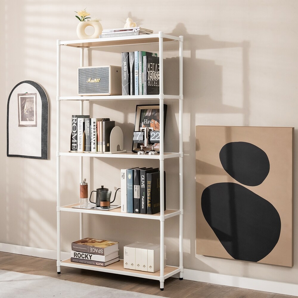 Costway 60.5'' Bookshelf5 tier Multi use   See Details