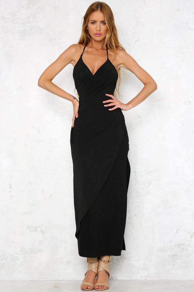 Not So Innocent Maxi Dress Black