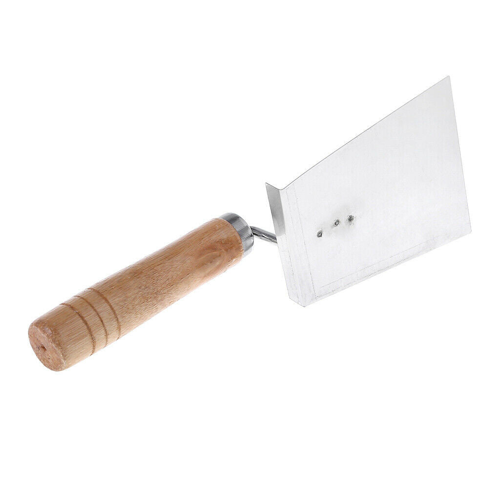 WANYNG Stainless Steel Cleaning Wood Tool Handle Beehive Beekeeping Clean Shovel Scoop Beekeeping Supplies,One Size