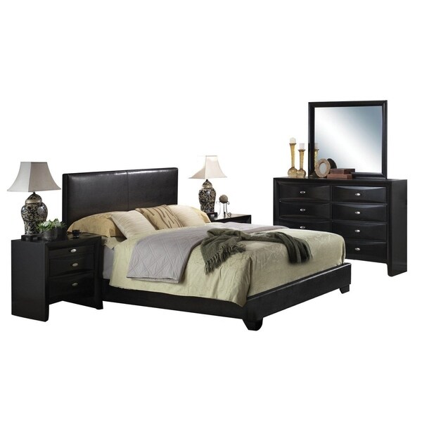 Acme Furniture Ireland Black 4-Piece Bedroom Set - - 14252392