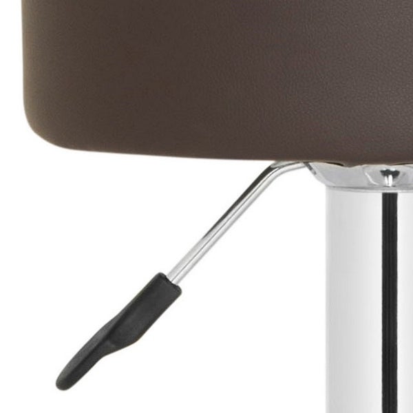 SAFAVIEH Jute Brown Adjustable 26-32-inch Swivel Bar Stool - 15.2