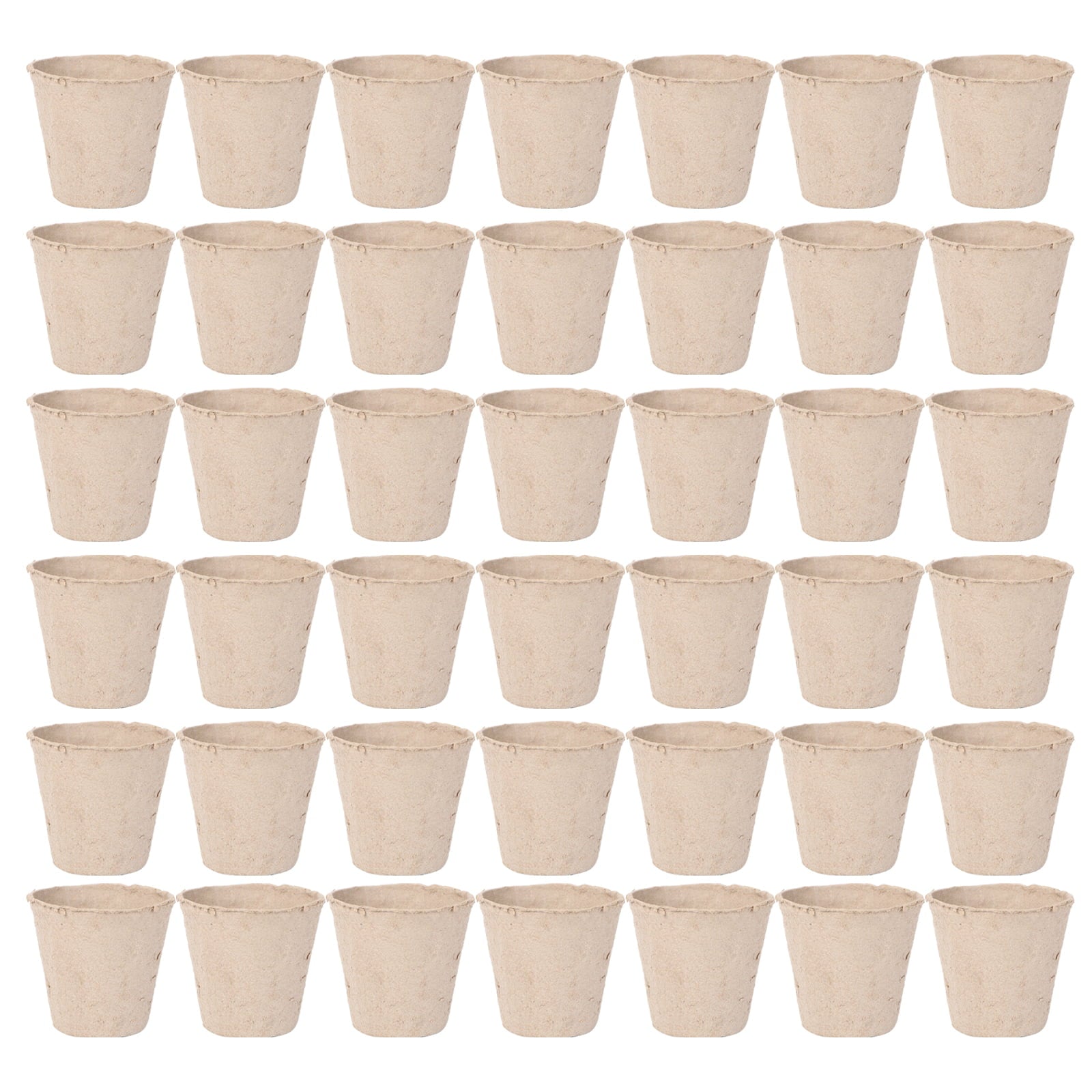 HOMEMAXS 50pcs Paper Pulp Nursery Pot Seedling Nursery Pots Cup Biodegradable garden supplies