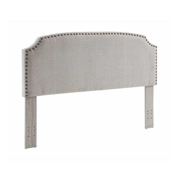 Best Master Furniture Adjustable Contemporary Fabric Headboard - - 30786318