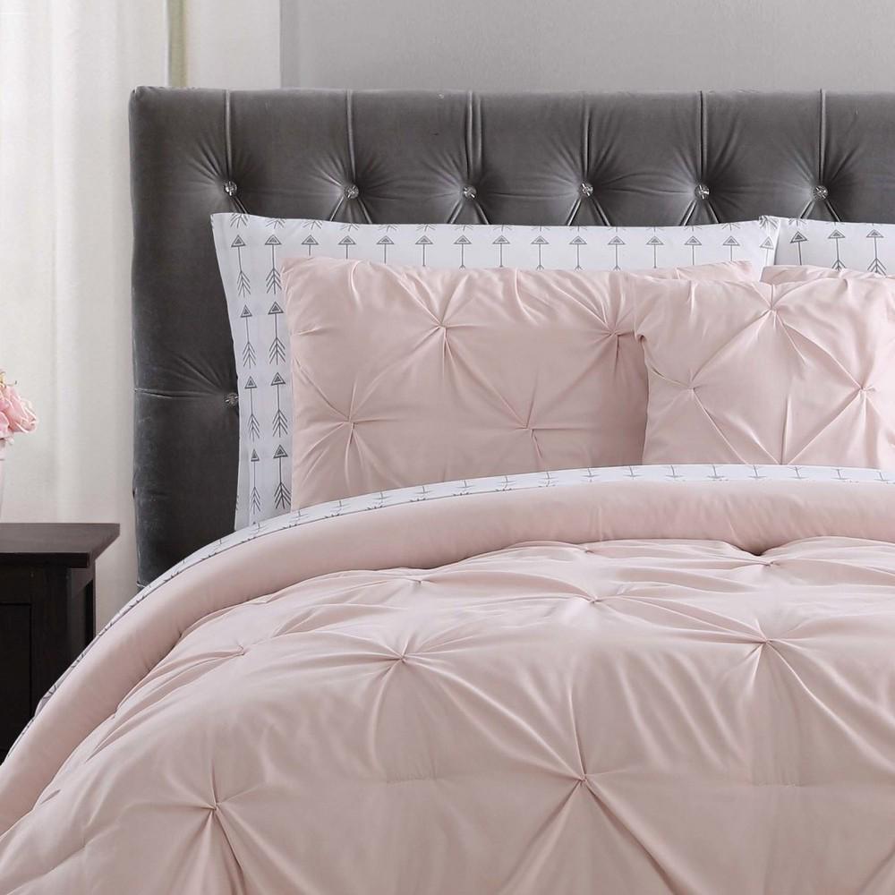 Truly Soft Arrow Pleated Blush Twin Bed in a Bag  Crowdfused