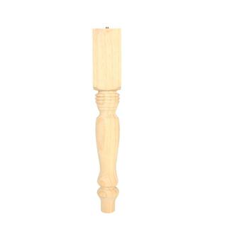 Kelleher 2-14 in. x 2-14 in. x 15-14 in. Pine Table Leg IM2912-4