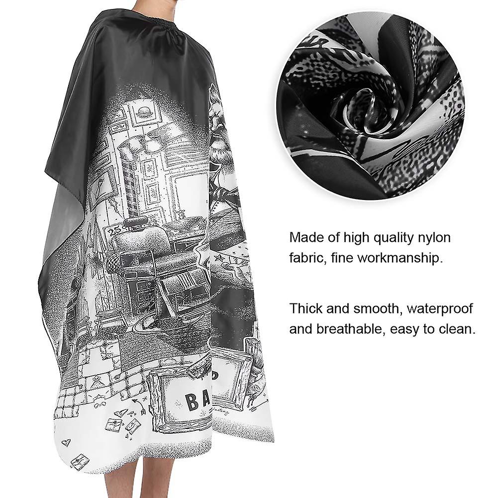 Hairdressing Waterproof Apron Cutting Salon Haircut Cape Gown Anti Static Barber Wrap 150*135cm