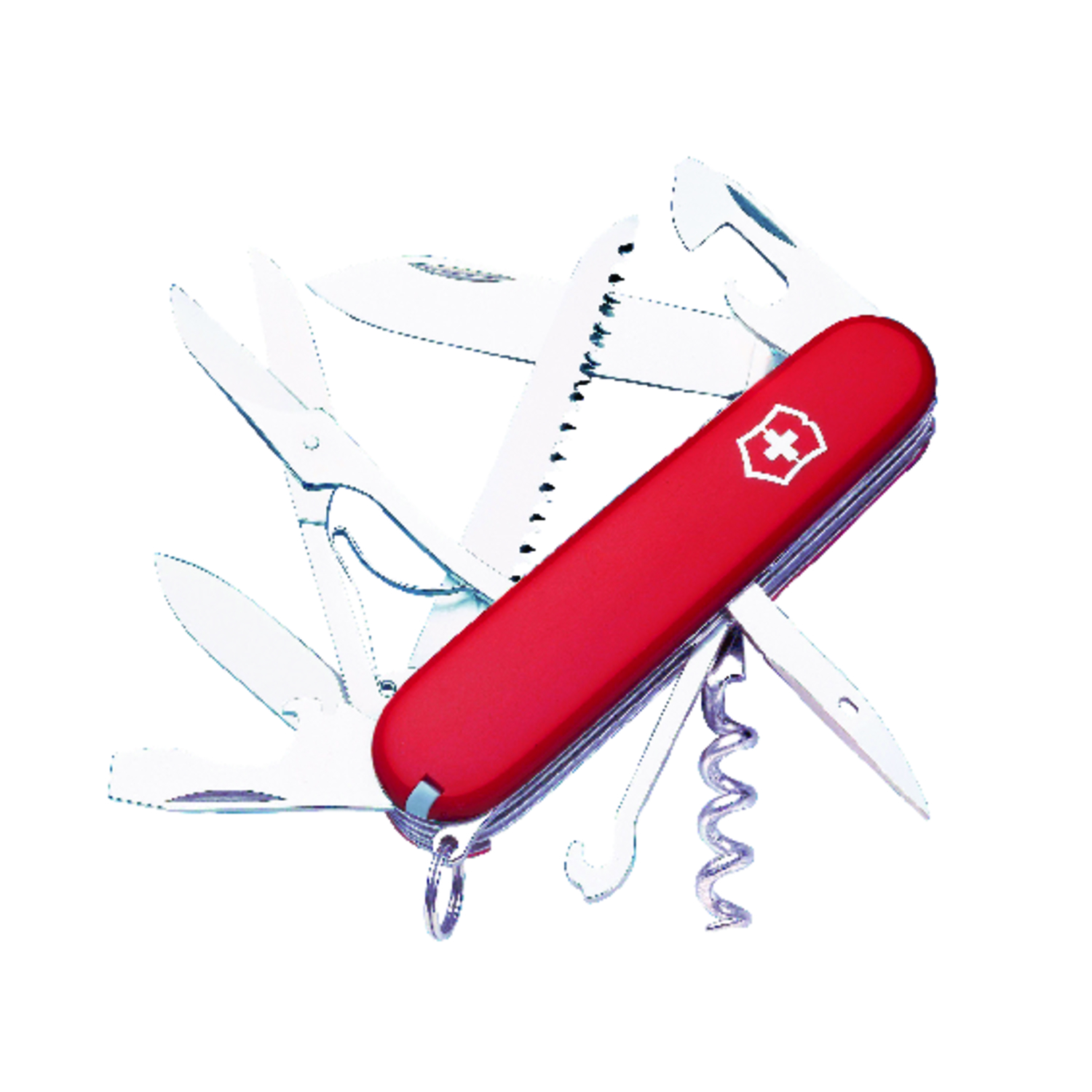 Victorinox Huntsman Red 420 HC Stainless Steel 3.5 in. Multi-Function Knife