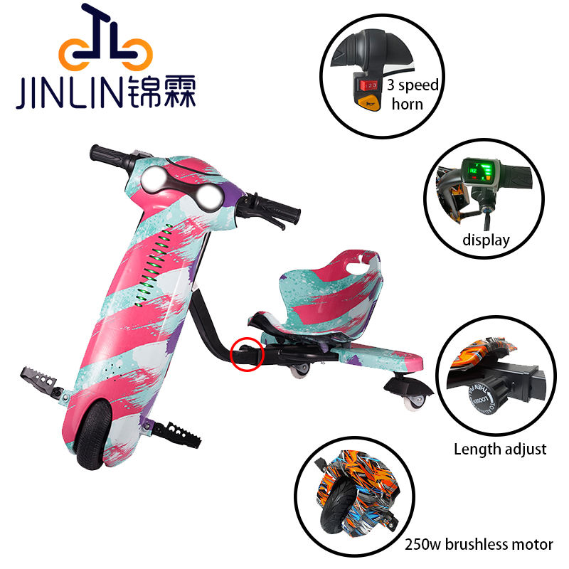 JINLIN Factory Kid Scooter 3 wheel  Electric Scooter Drift Trike Bike Drifting Trike Scooter