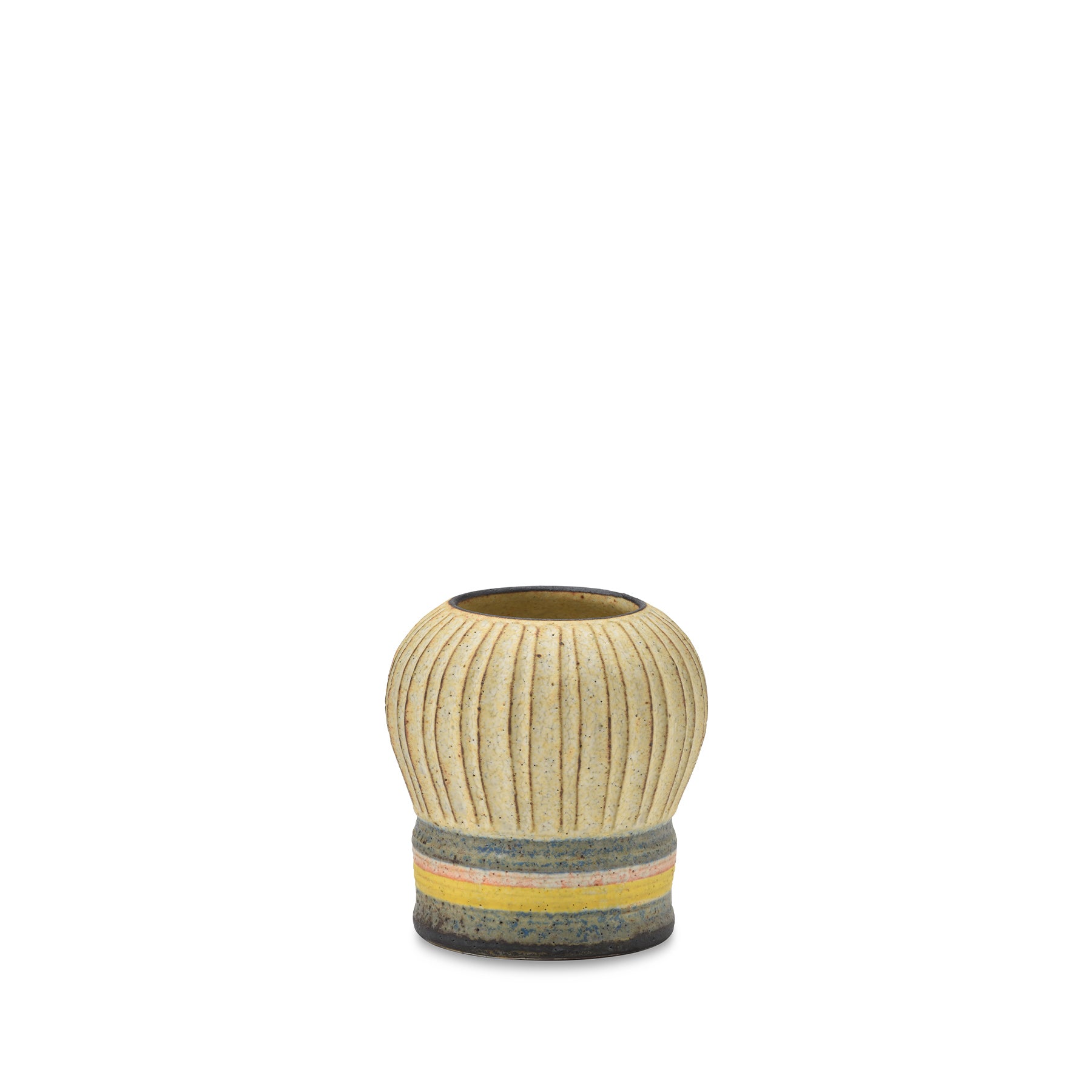 #87 Extra Small Kokeshi Vessel with Horizontal Stripe