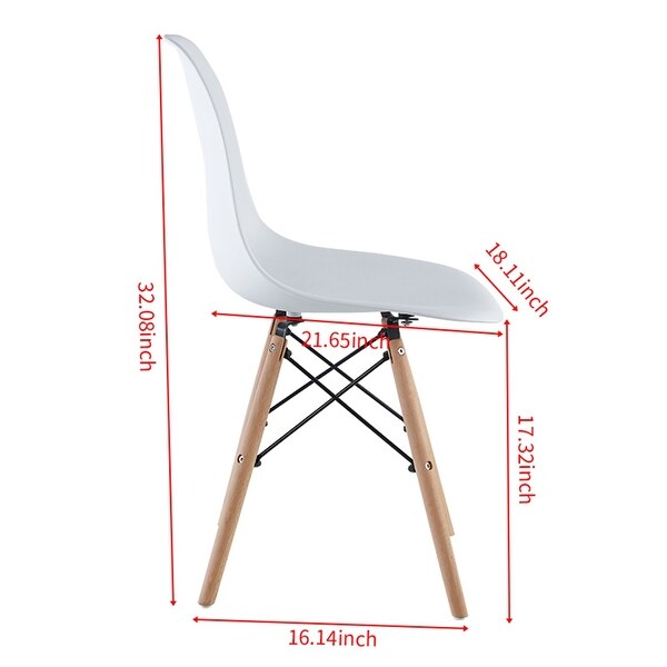 White Dining room，living room chair，set of 2