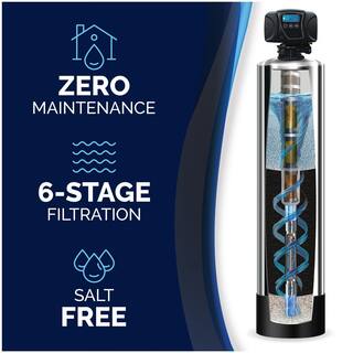 KING WATER FILTRATION Platinum Series 25 GPM 6-Stage Water Municipal Filtration and Salt-Free Conditioning System (Treats up to 6 Bathrooms) KW-PLA-MUN-1354