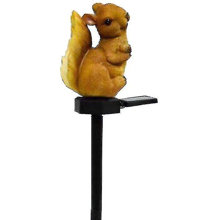 Solar Powered Squirrel Shape-led Light Outdoors Ground Lamp Xmas Decor