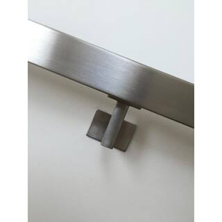 Square Slim 2.5 in. Stainless Steel Handrail Wall Bracket HBWA.009