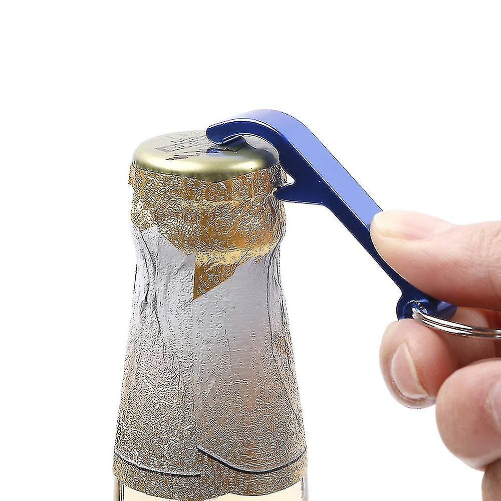 8pcs Beer Bottle Opener Keychain Classic Mini Bottle Openers Keys