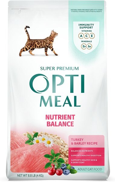 Optimeal Nutrient Balance Turkey and Barley Recipe Adult Dry Cat Food