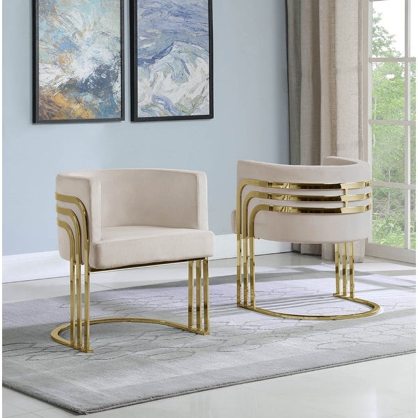 Best Quality Furniture Accent Chair with Gold Base (Single)